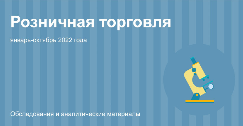 Розничная торговля в Республике Татарстан в январе-октябре 2022 года